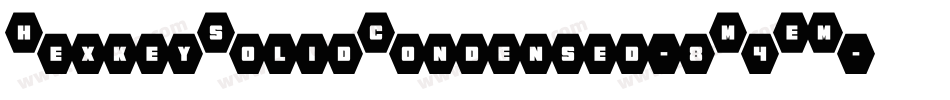 HexkeySolidCondensed-8M4EM字体转换