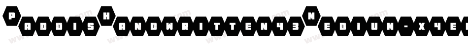 PaddisHandwritten43Medium-x4em字体转换