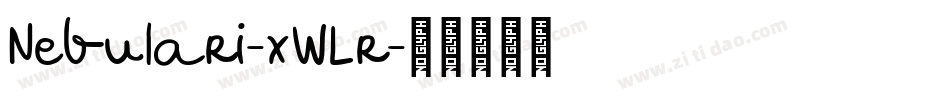 Nebulari-xWLr字体转换