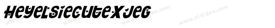 HeyElsieCute-XjeG字体转换