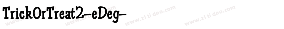 TrickOrTreat2-eDeg字体转换