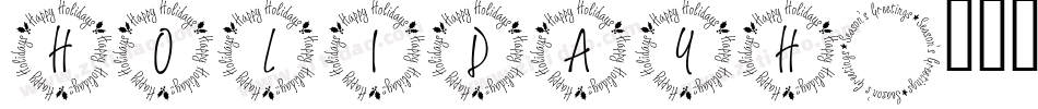 HOLIDAYH字体转换