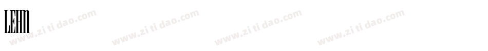 LEHN102字体转换