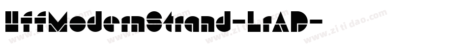 HffModernStrand-LrAD字体转换