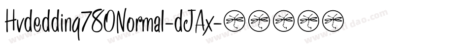 Hvdedding780Normal-dJAx字体转换