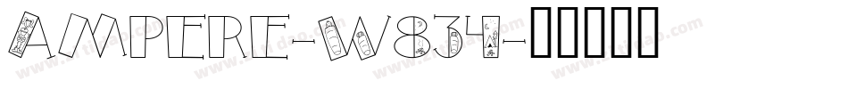 Ampere-W834字体转换