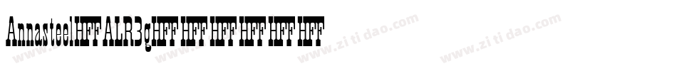 Annasteel-ALR3g字体转换