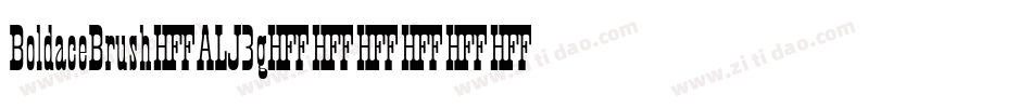 BoldaceBrush-ALJ3g字体转换