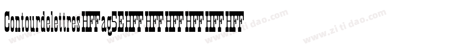 Contourdelettres-ag5E字体转换
