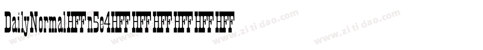 DailyNormal-n5e4字体转换