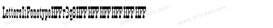 LettersIiFenotype-r3g8字体转换