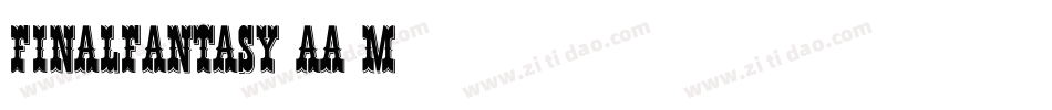 FinalFantasy-aa4m字体转换