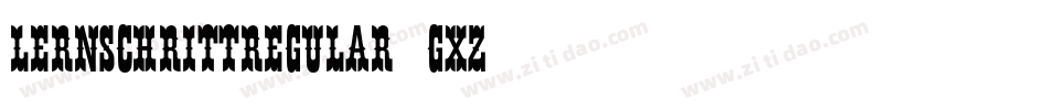LernschrittRegular-0gXz字体转换