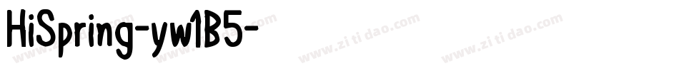 HiSpring-yw1B5字体转换