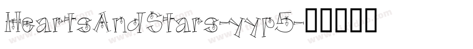 HeartsAndStars-yyp5字体转换