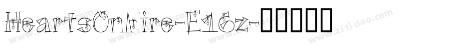 HeartsOnFire-E16z字体转换