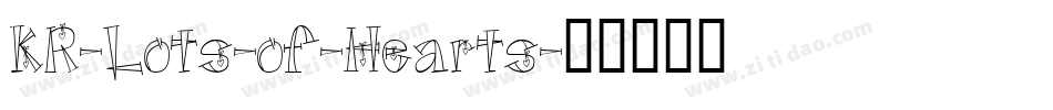 KR-Lots-of-Hearts字体转换