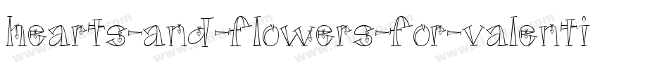 hearts-and-flowers-for-valentines-1字体转换