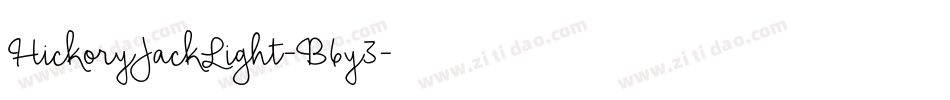HickoryJackLight-B6y3字体转换