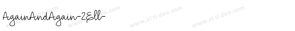 AgainAndAgain-2Ell字体转换
