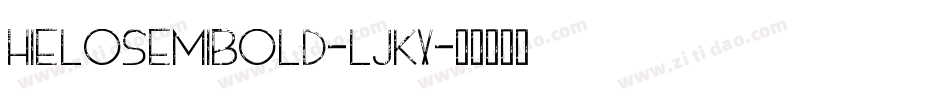 HieloSemiBold-lJKX字体转换