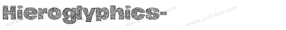 Hieroglyphics字体转换