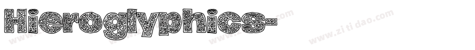 Hieroglyphics字体转换