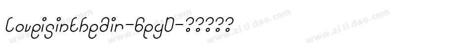 Loveisintheair-6pyD字体转换