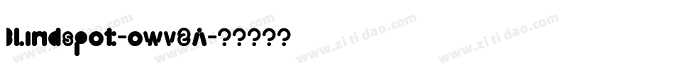 Blindspot-owv2A字体转换