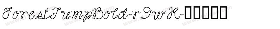 ForestJumpBold-r9wK字体转换
