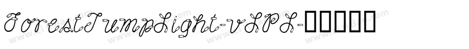 ForestJumpLight-vLPL字体转换