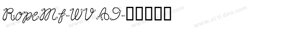 RopeMf-WVA9字体转换
