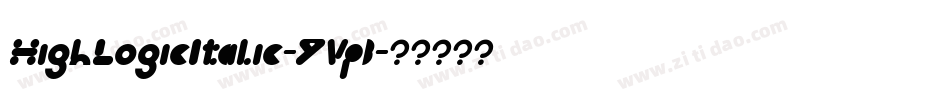 HighLogicItalic-9VpB字体转换