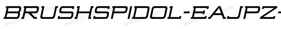 BrushSpidol-EaJPz字体转换