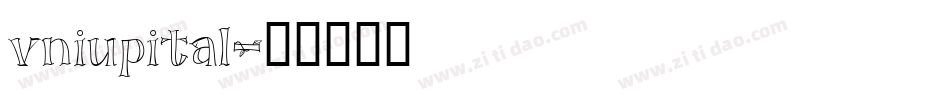 vniupital字体转换