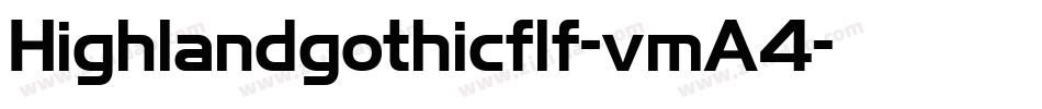 Highlandgothicflf-vmA4字体转换