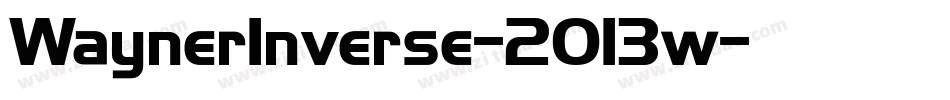 WaynerInverse-2O13w字体转换