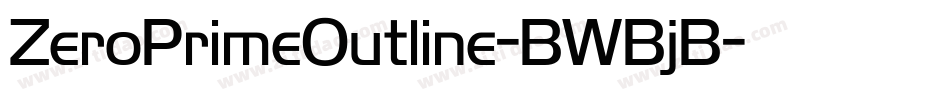 ZeroPrimeOutline-BWBjB字体转换