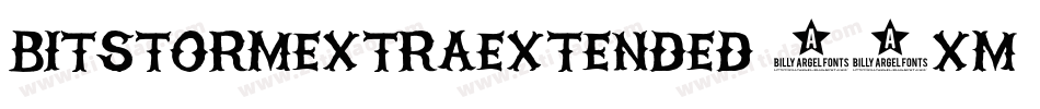BitstormExtraextended-85XM字体转换