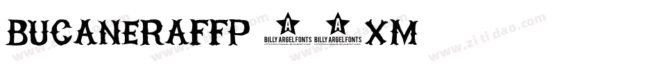 BucaneraFfp-16xM字体转换