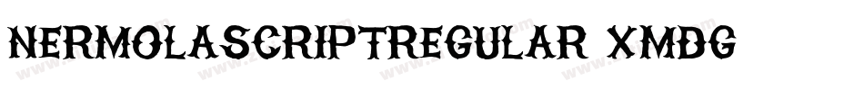 NermolaScriptRegular-XmDg字体转换