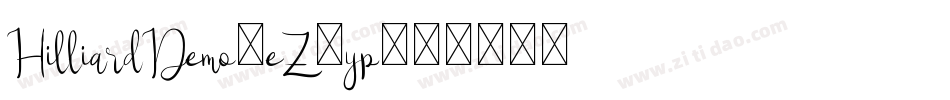 HilliardDemo-eZ9yp字体转换