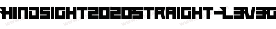 Hindsight2020Straight-L3V3G字体转换 Hindsight2020Straight-L3V3G字体转换