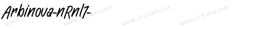 Arbinova-nRnl1字体转换