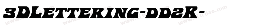 3DLettering-dd2R字体转换