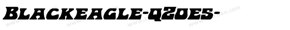 Blackeagle-qZ0e5字体转换