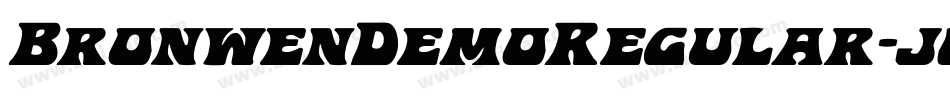 BronwenDemoRegular-j0e0字体转换