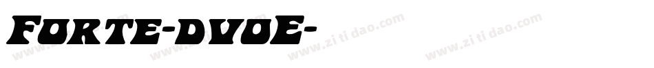 Forte-dv0E字体转换