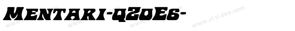 Mentari-qZ0E6字体转换