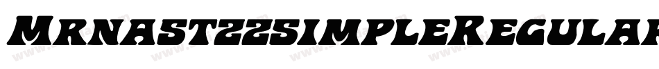 MrnastzzsimpleRegular-j0E9字体转换